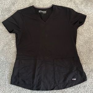 Greys anatomy by barco scrub top black